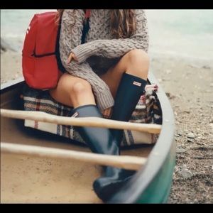 Matte black Hunter boots